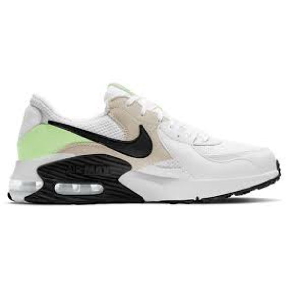 Nike Shoes - Nike Woman's Air Max Excee White Black Green Sneakers